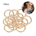 thumbnail image 2 of Greensen 100pcs Hair Braid Rings Dreadlock Hair Clips Loops Decoration for Women & Girls, Hair Braid Clips,Hair Braid Rings, 2 of 7