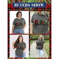thumbnail image 6 of XCHQRTI Christmas Tree Shirt for Women Plus Size Tshirt Short Sleeve Graphic Top, 6 of 10