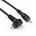 thumbnail image 3 of 90 Degree Right Angle Rca Male to Rca Male Buckle Straight Line 70cm Connector Audio Cable for TV, 3 of 4