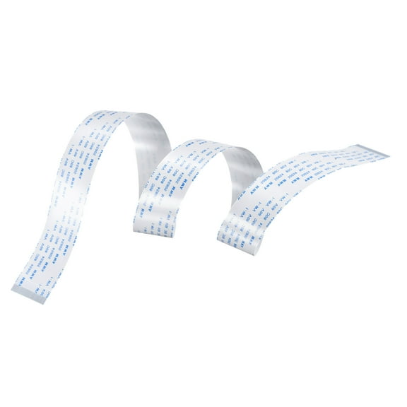 Uxcell 19.69'' 40 Pins FFC FPC Flat Flexible Cable (A Type) for LCD Laptop Plastic White 5pcs