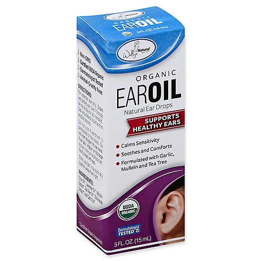 Wally's Natural Organic Ear Oil Drops Support Healthy Ears, 0.5oz, 4-Pack