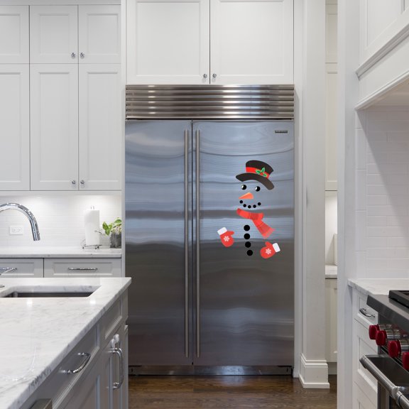 FRCOLOR 1 Set Christmas Snowman Wall Stickers Assorted Color 20x32cm PVC Unfading