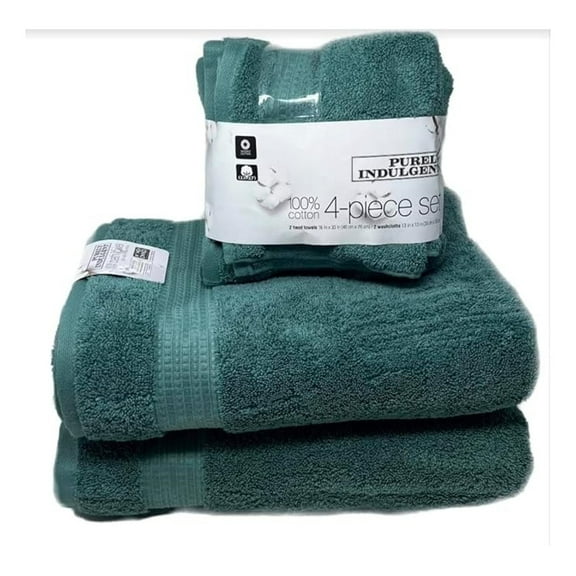 100% HydroCotton | Includes: 2 Luxury Bath Towels, 2 Hand Towels & 2 Washcloths | Quality, Ultra Soft Towel Set | 6 Piece Set (Green)