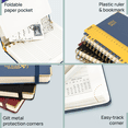 thumbnail image 5 of POPRUN Planner 2024-2025, Academic Planner(July 2024-June 2025) Daily Weekly and Monthly with Hourly Time Slots, 6.25'' x 8.5'', Hard Cover, Wirebound, Tabs, 100 GSM - Orange, 5 of 6