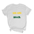 thumbnail image 4 of Babcutegg Womens Letter Printed Top Loose Fit Soccer Cup 2026 T-Shirt Ladies Football Fans Tee White Size 2XL, 4 of 5