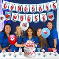 thumbnail image 3 of Nurse's Day Theme Doctors Party Balloon Decoration Congrats Nurse Flag Cake Emblem Balloon Set Banner Cake Topper Supplies (set c), 3 of 6