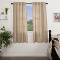 thumbnail image 2 of VHC Brands Sawyer Mill Ticking Striped Cotton Farmhouse Curtains Rod Pocket Tie Back(s) Panel Pair, Charcoal, 2 of 5