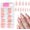 White French Tips-Long Square, variant on Tip Press Nails, 120 count Short Oval Nails Full Cover Nude Press ons with Glue Artificial Short Nails for Women Girls Finger Nails Design