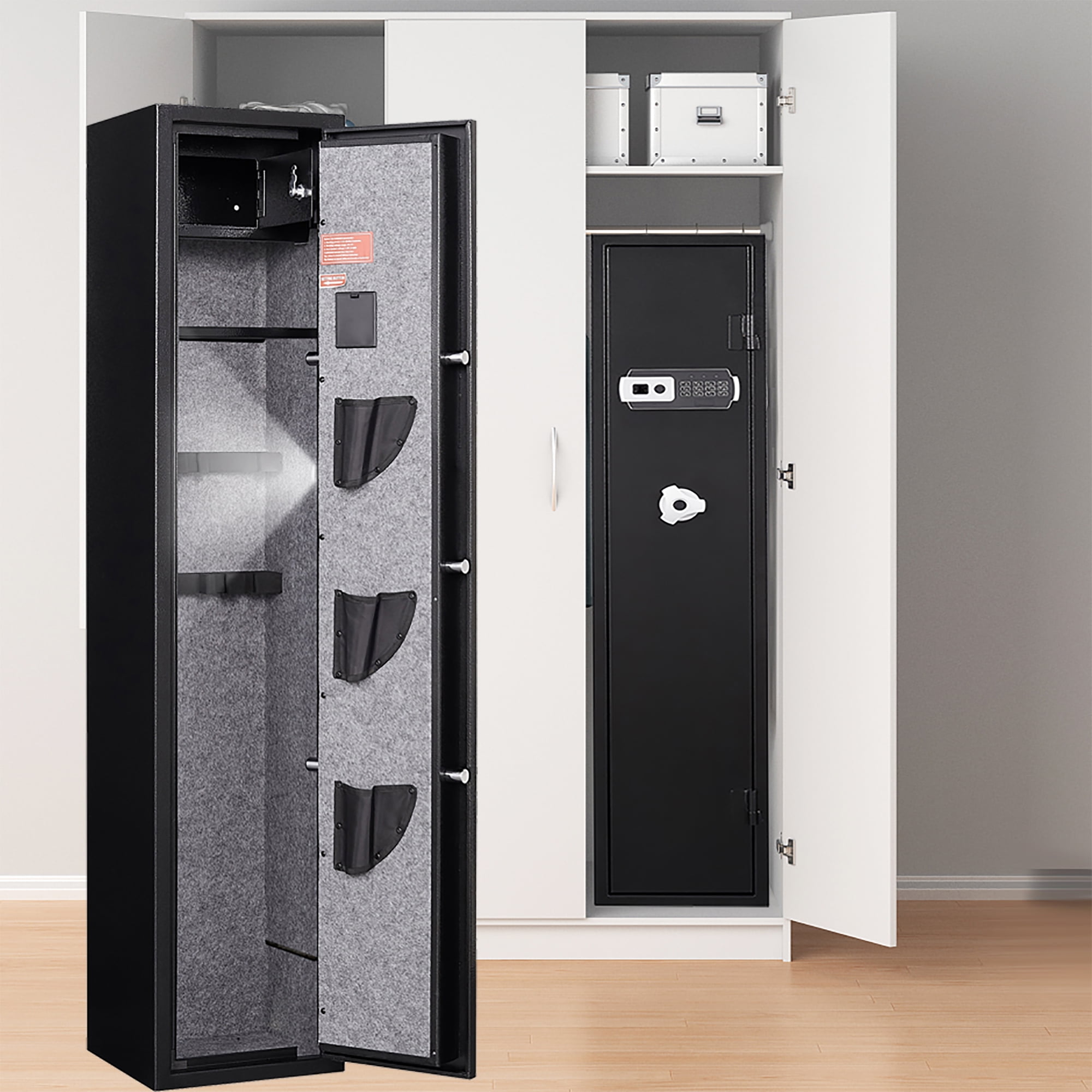 Gun Safe Seizeen Quick Access Safe Storage by Digital Keypad, 5Gun Storage