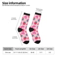 thumbnail image 2 of KLL Haear Strawberry Print Cool Socks Men's Women's Crew Socks Funny Crazy Novelty Stockings, 2 of 6
