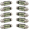 thumbnail image 1 of Paquete de 10 bombillas LED azul hielo ultrabrillantes SMD 2835 de 39 mm, repuesto para luces LED de coche, luces de techo, luces de mapa y luces de matrícula., 1 of 4