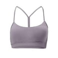 thumbnail image 5 of DuoJiaJ Womens Y Back Sports Bra Padded Racerback Low Impact Spaghetti Thin Strap Workout Yoga Bra Bras for Women Gray, 5 of 5