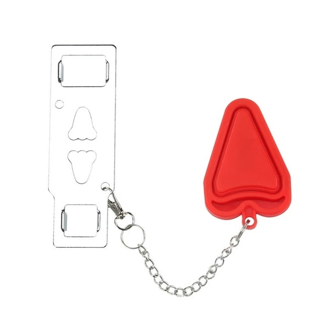 Security Portable Door Lock Latch No Drill Manual Hotel Room Devices for Add Security Holes