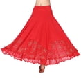 thumbnail image 1 of Elegante de baile de salón - Lentejuelas larga de fiesta de baile latino rojo Zulema vestido de la falda de la danza de salón, 1 of 8