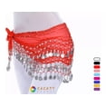 thumbnail image 1 of Fajilla Bellydance Monedas Danza Árabe Chifon Falda Zumba, 1 of 8