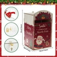 thumbnail image 5 of Wooden Santa Christmas Mailbox Decorative Holiday Postbox For Home Garden, 5 of 9