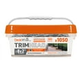 thumbnail image 2 of DeckWise #8x2" Stainless Steel Trim-Head Deck Screws, T15 Head, Covers 300 Sq. Ft. face Screws or 570 Sq. Ft. with Ipe Clip Hidden Deck Fasteners (1050 ct.), 2 of 3