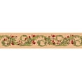 thumbnail image 2 of Dundee Deco Peel and Stick Self Adhesive Wallpaper Border - Green, Red Roses, Floral Scrolls, 15 ft x 7 in, 2 of 6
