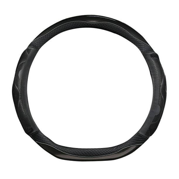 Pisexur Accesorios para coches, Electrónica para cochesFunda para volante de coche con diseño de panal, disponible para hombres y mujeres. Funda para manillar de coche.