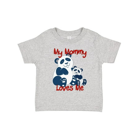 

Inktastic My Mommy Loves Me Panda Gift Toddler Boy or Toddler Girl T-Shirt