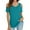 Blue, variant on Women Blouses Tunic Blouses Women Dressy Polyester Spandex Tee Dress Suit Long Sleeve V Neck Fitted 5 T Shirts for Active Long Sleeve Misses Short Tops Oversized Blouse Shirts Formal Blouse Blue L