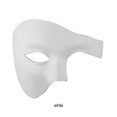 thumbnail image 3 of Wisewang Wide Application Half Face Mask For Various Occasions Half Face Masquerade Masks Made With Plastic white 1Set, 3 of 6