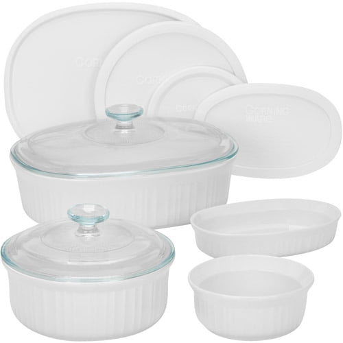 CorningWare 6018696 French 10Piece Bakeware Set, White