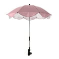 thumbnail image 1 of Baby Infant Parasol Adjustable Easy Mount 360 Degree Rain Protection Pink, 1 of 8
