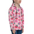 thumbnail image 3 of Lsque Haear Strawberry Patten Youth Hoodie Sweatshirt Pullover with Kangaroo Pocket Boys and Girls Hoodie Warm Hoodie for Kids-X-Large, 3 of 6