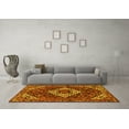 thumbnail image 3 of Ahgly Company Machine Washable Indoor Rectangle Persian Yellow Traditional Area Rugs, 4' x 6', 3 of 4