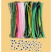 Incraftables 600pcs Pipe Cleaners Craft (20 Colors) Chenille Stems W/ Googly Eyes for Adults & Kid