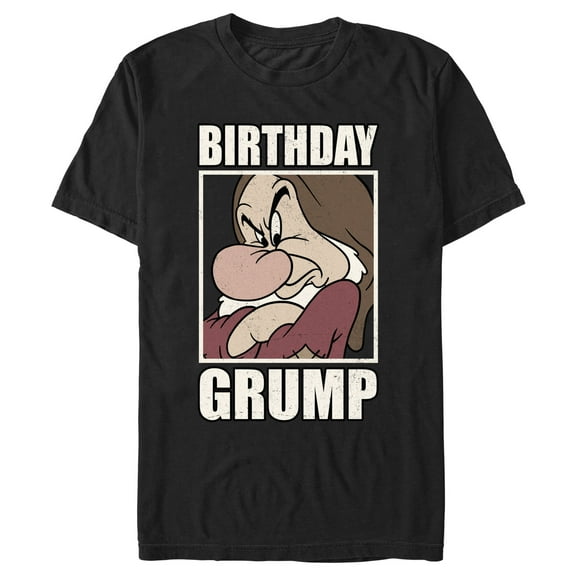 Men's Snow White and the Seven Dwarfs Birthday Grump  Graphic T-Shirt