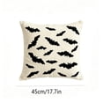 thumbnail image 3 of Miwamany Halloween Bat Pillow,18in White Throw Pillow for Fall Thanksgiving Decor,Cushion for Office Living Room Home Decor Gifts for Housewarming, 3 of 7