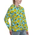 thumbnail image 6 of Lsque Lemon1 Pattern Casual Women's Hoodie,Hooded Sweatshirt with Kangaroo Pocket,Pullover Hoodie with Eye-catching Drawstrings-Medium, 6 of 7