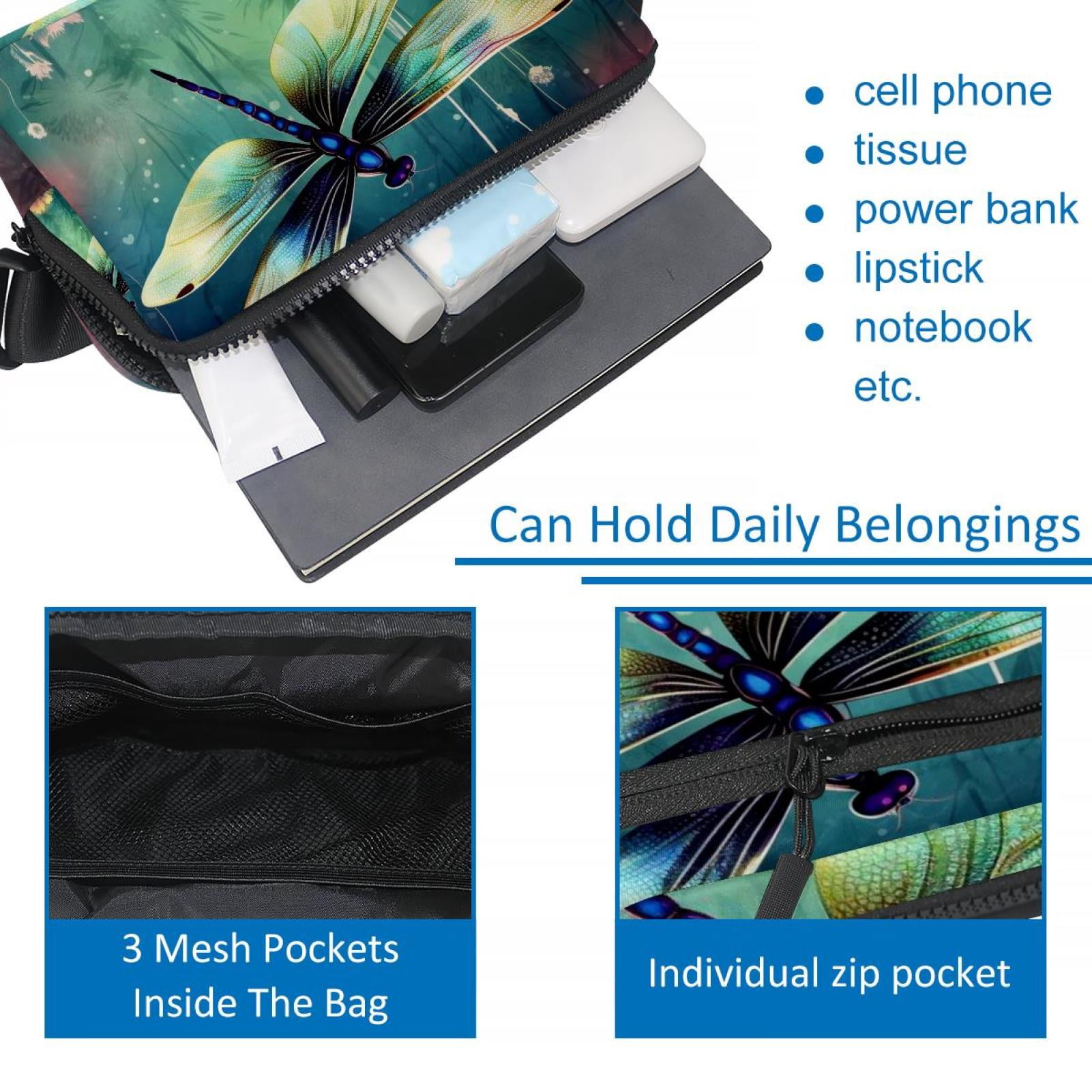 Dragonfly Waist Pack Running Belt Fanny Packs Lightweight Adjustable with Extension Strap Unisex