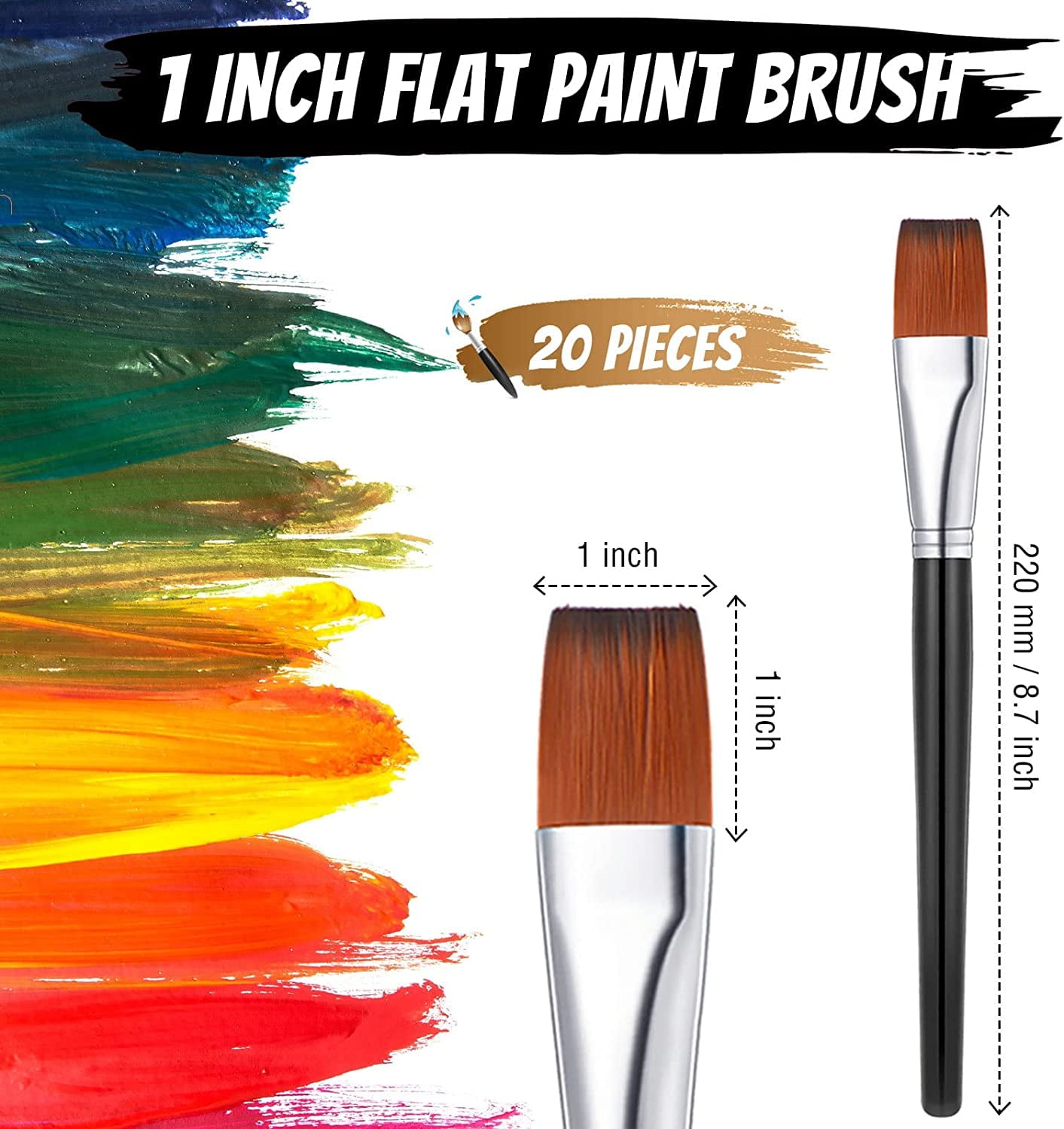 Paint Brushes, oil paintbrush, Round Flat Small Brush Bulk, For Detail –  AOOKMIYA