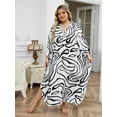 thumbnail image 2 of Edolynsa Kaftan Dresses Cover Up for Swimwear Women Casual Turkish Kaftans Loose Lightweight Oversized Caftan moomoo House wear, 2 of 8