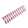 thumbnail image 1 of Juego de 24 piezas de uñas postizas Qarigey DIY estilo Simple frijol rojo morado, 1 of 5