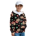 thumbnail image 3 of Chririnla Mandala Tribal Horse Zip Up Hoodie with Pockets for Youth and Boys - Fluffy Hoodie for kids Trendy Athletic Jacket for Gym Run and School, 3 of 7