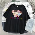 thumbnail image 1 of BTS BTS Cartoon TinyTAN Summer Harajuku Women's Short Sleeve T-Shirtpangjing, 1 of 4