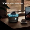thumbnail image 2 of Volcanic Tower Humidifier Humidifier Silent Dehumidifier Color LED Light Home Office Dehumidifier US Plug White,1 x Aromatherapy humidifier,White, 2 of 6