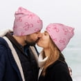 thumbnail image 5 of Gaeub Pink Bows Print Unisex Knitted Hat,Warm Winter Beanie,Unisex Fashion Knit Cuffed Cap,Ski Hat for Men and Women, 5 of 6
