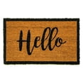 thumbnail image 1 of Dynamic Rugs VA233455190 18 x 30 in. Vale Hello Door Mat - Ivory & Black, 1 of 1