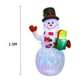 thumbnail image 2 of 150cm LED Lighting Snowman Inflatable Air Pump Indoor Outdoor Inflatable Toys Holiday Christmas New Year Party, 2 of 5