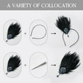 thumbnail image 4 of 1920s Flapper Headband Roaring 20s Great Gatsby Headpiece Rhinestone Hair Clip Hair Accessories for Women, 4 of 4