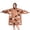 Halloween Cat Pattern-1, variant on Wearable Oversized Blanket,Halloween Cat Pattern Wearable Blanket Hoodie for Adults,Cozy Hooded Blankets with Super Pockets,Super Warm Fuzzy Pullover for Women & Men