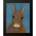 thumbnail image 2 of Fab Funky 12x14 Black Modern Framed Museum Art Print Titled - Donkey Purple Flower, 2 of 5