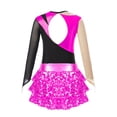 thumbnail image 4 of DPOIS Kids Girls Gymnastic Leotard with Skirt Sets Hot Pink 10, 4 of 7