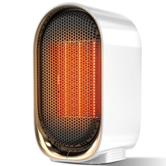 Calefactor portátil para interiores QQT de 1000 W con ventilador ajustable