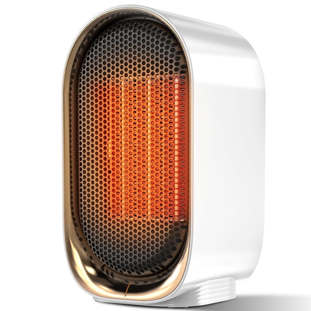 Calefactor portátil para interiores QQT de 1000 W con ventilador ajustable
